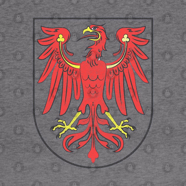 Faded-Style Brandenburg Coat Of Arms / German Gift by DankFutura